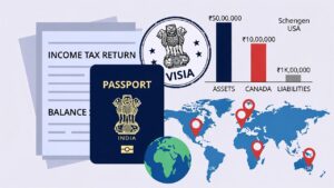 India map with major cities highlighted – Delhi NCR, Mumbai, Bangalore, Hyderabad, Chennai, Pune, Ahmedabad, Kolkata for CA services including taxation, GST, visa reports, audit by N C Agrawal & Associates